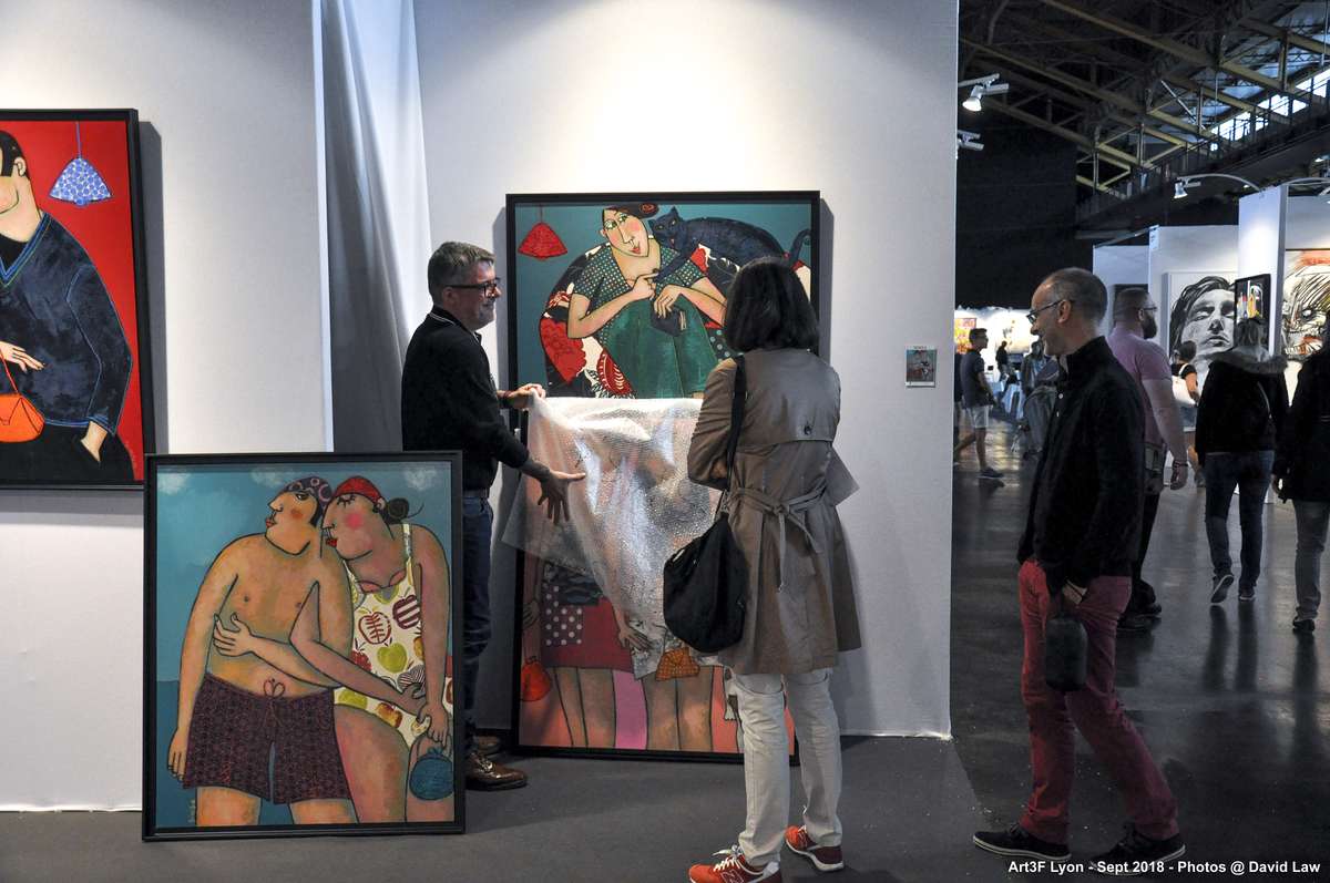 巴黎當代藝術博覽會，art3f，藝術展會現場